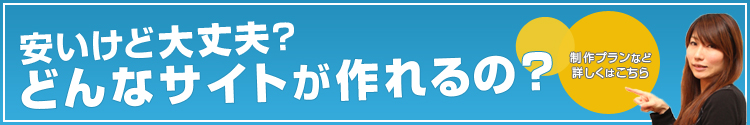 格安webサイト 制作プラン